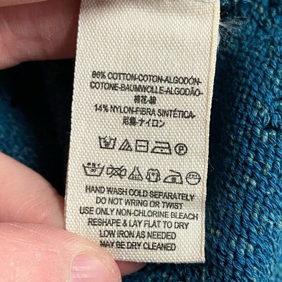 NWT Free People Sand Castle Pacific Blue Knit Sweater Size XS Boho New With Tags - Picture 5 of 6